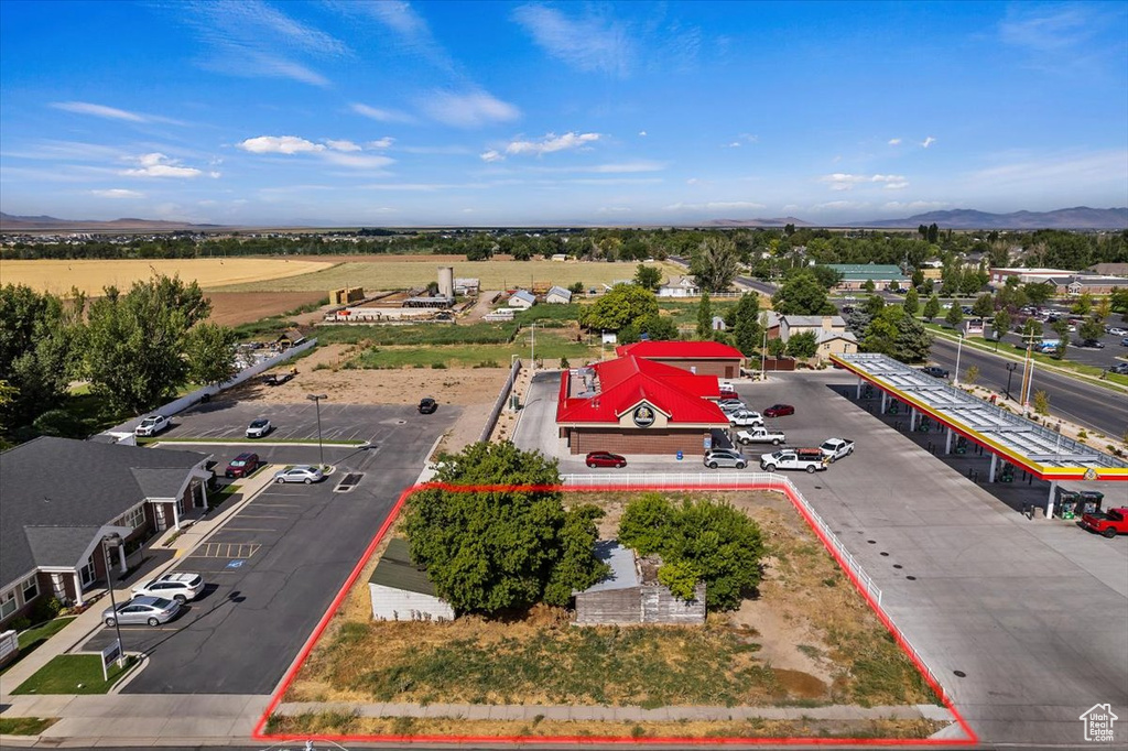 Birds eye view of property
