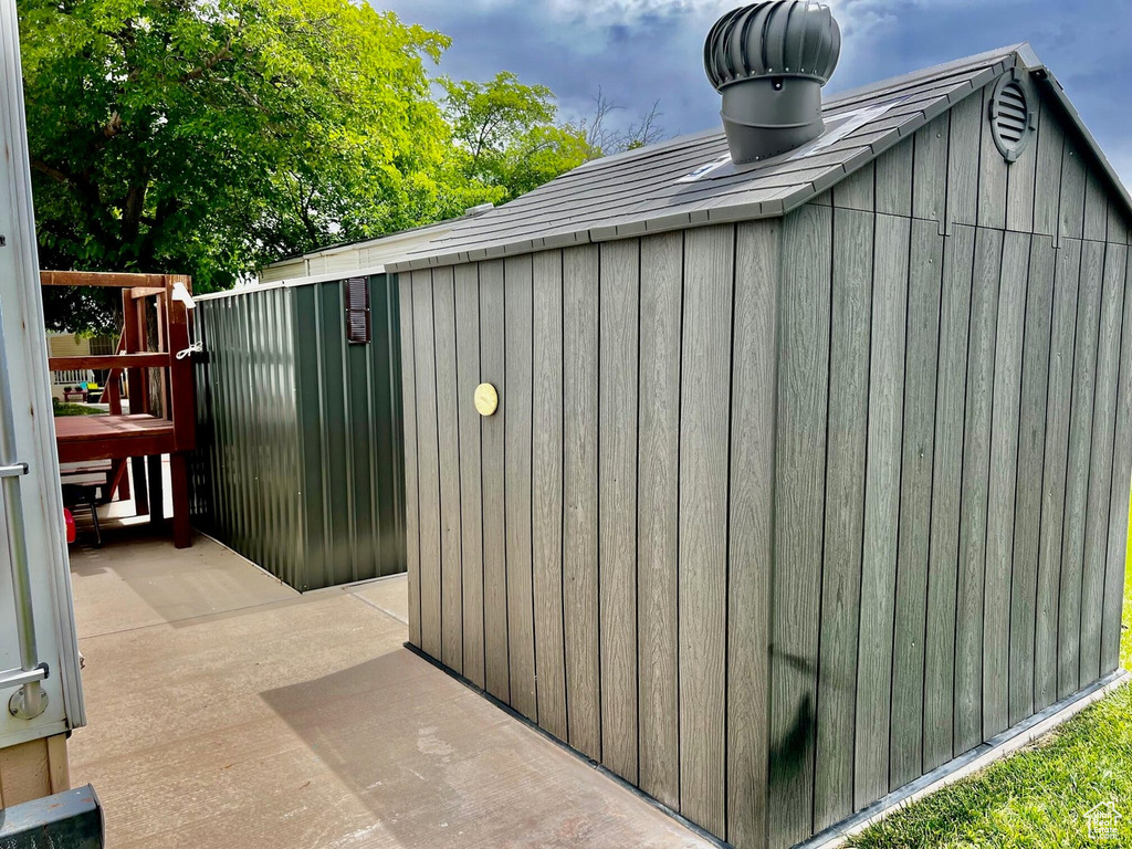 View of outdoor structure