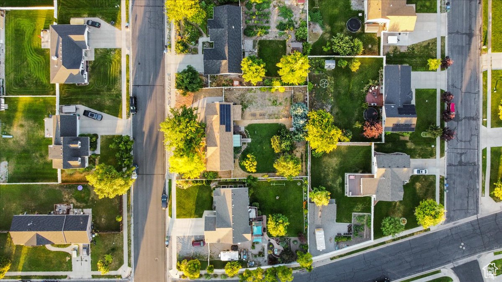 Birds eye view of property