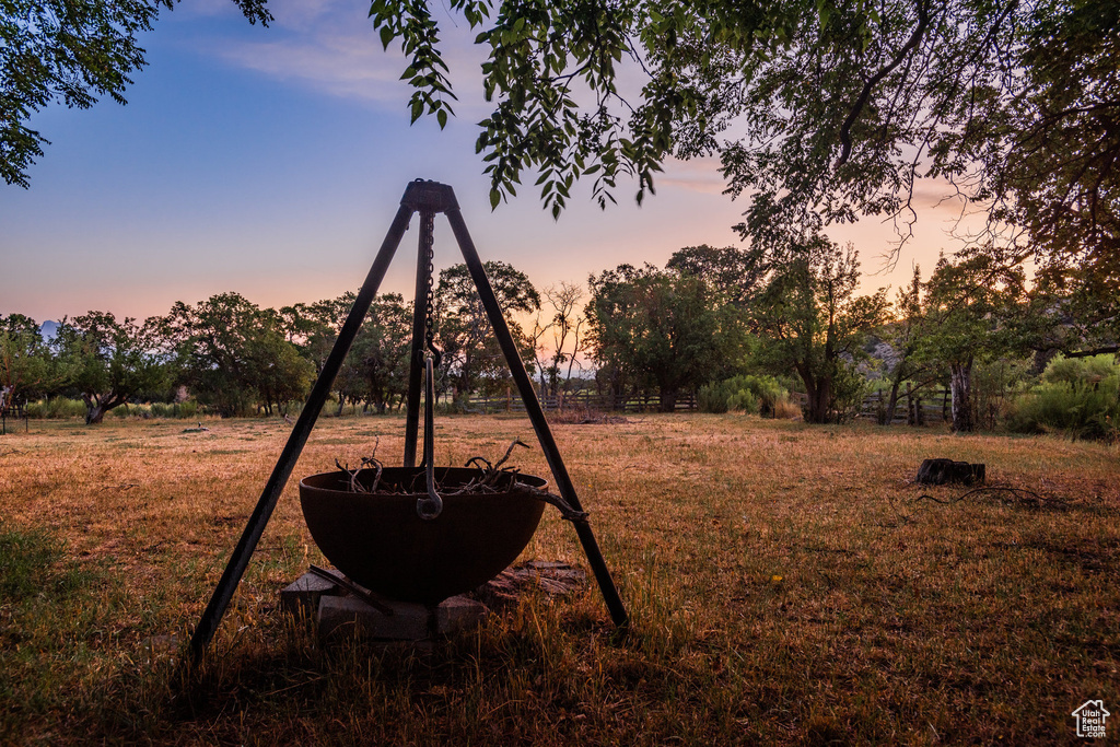 View of playground at dusk