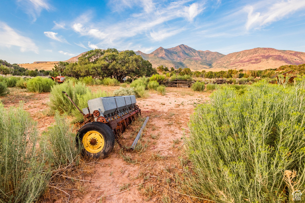 View of mountain feature featuring a rural view