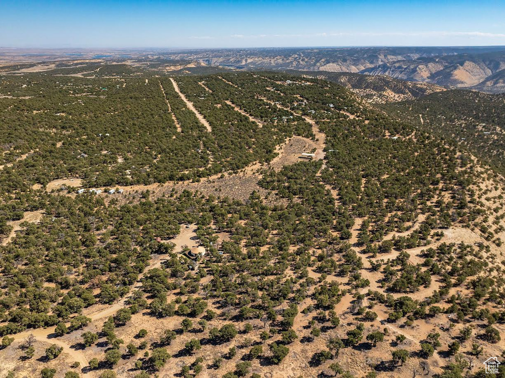 Bird's eye view featuring a mountain view