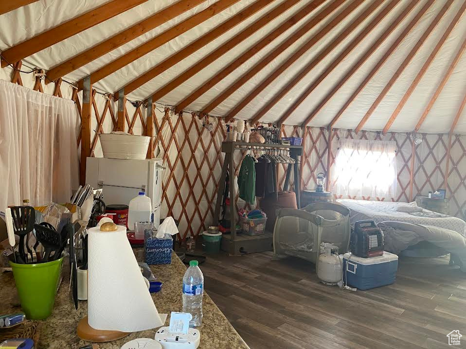 View of unfinished attic