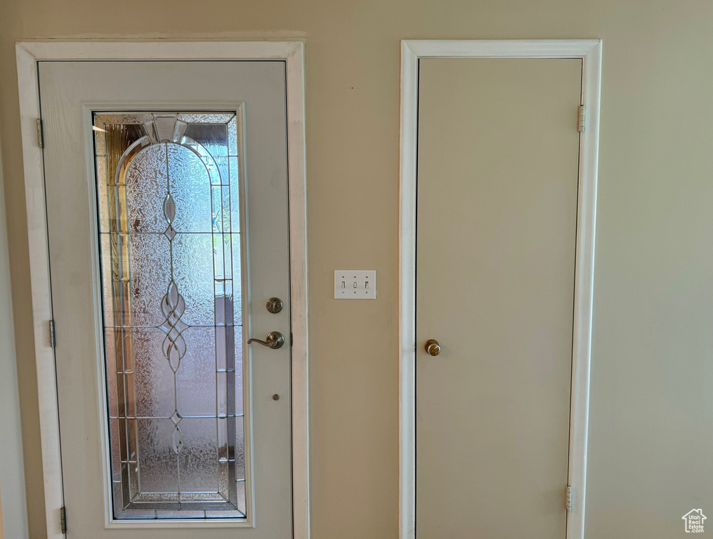 View of entrance foyer