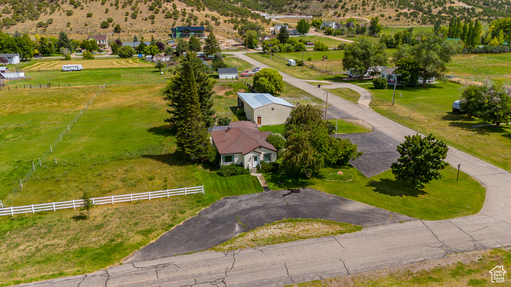 Birds eye view of property