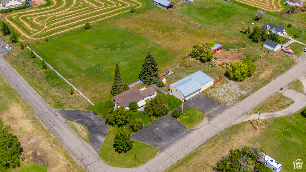 Birds eye view of property