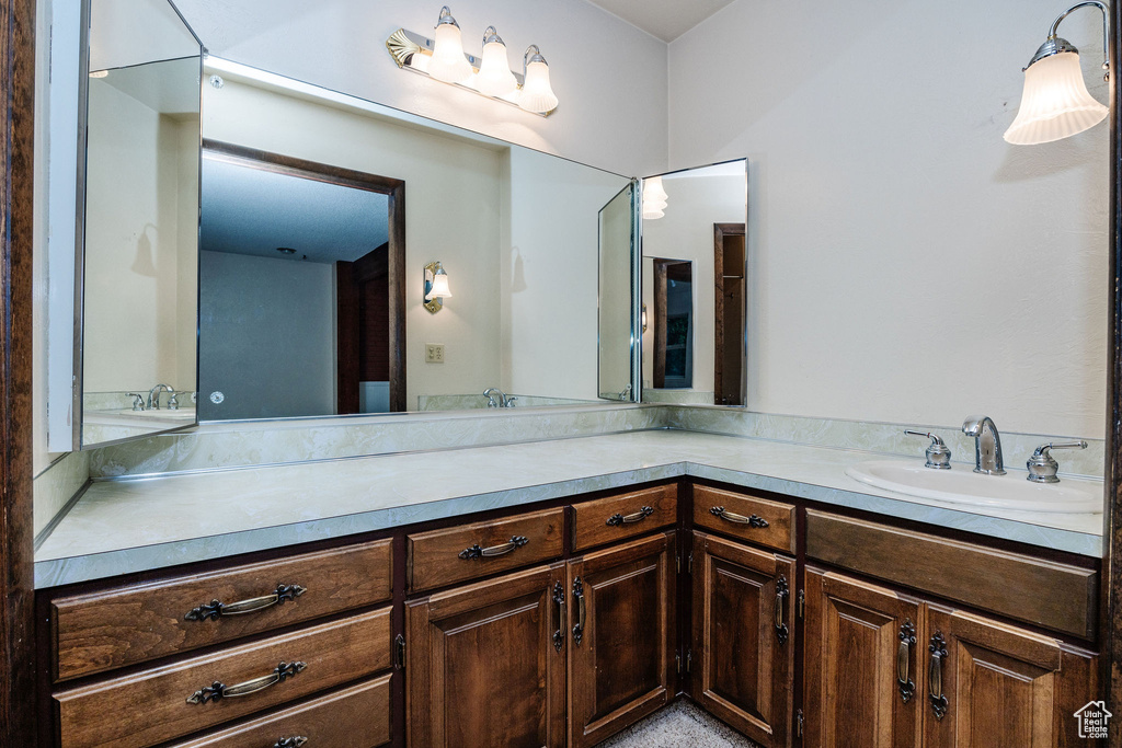 Bathroom featuring vanity