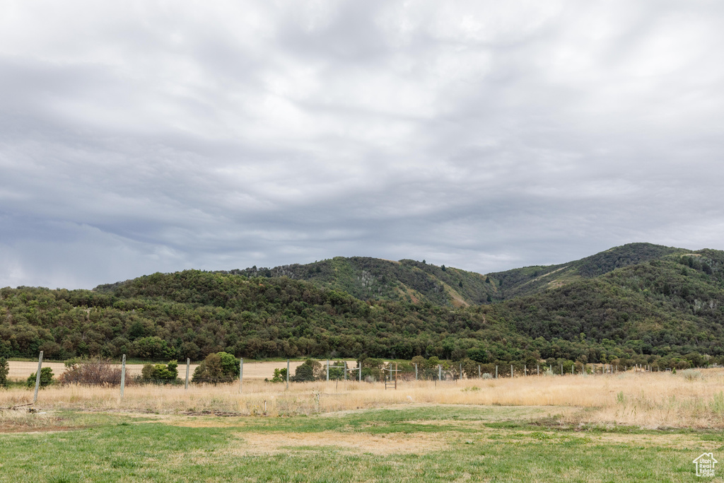 Mountain view with a rural view