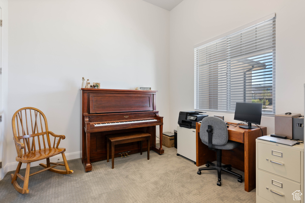 View of carpeted office