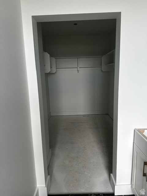 View of spacious closet