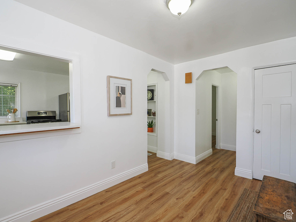 Interior space featuring wood-type flooring