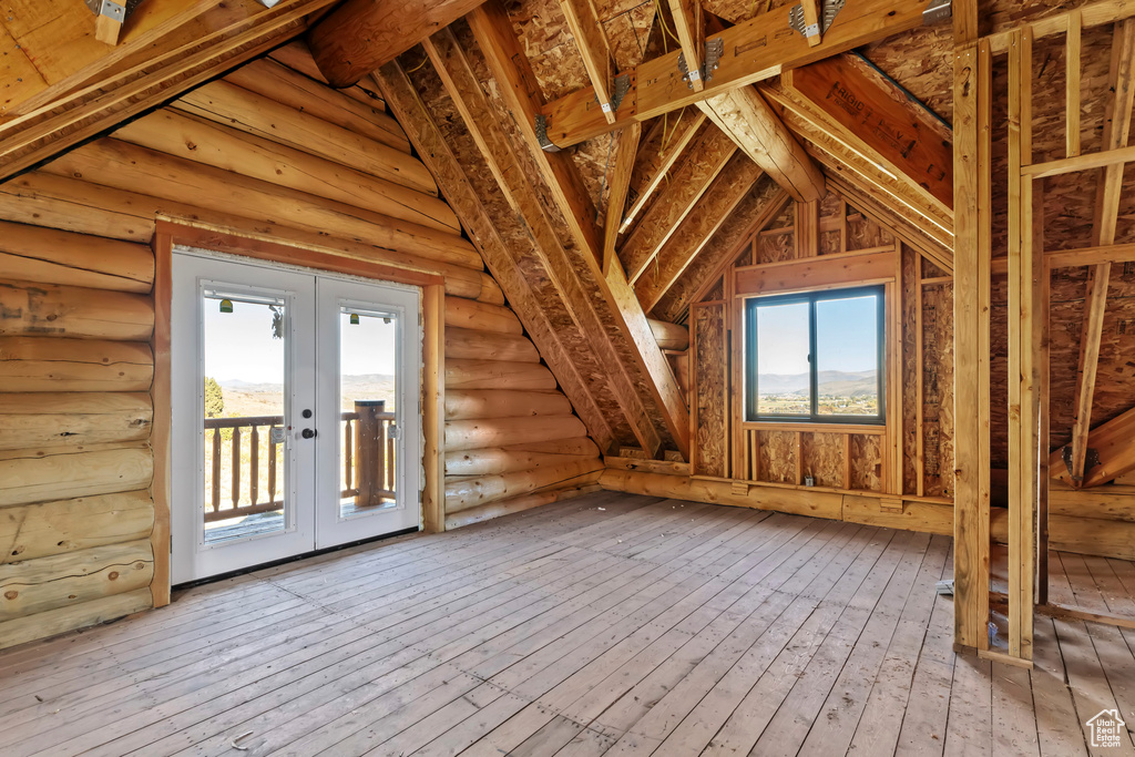 View of attic