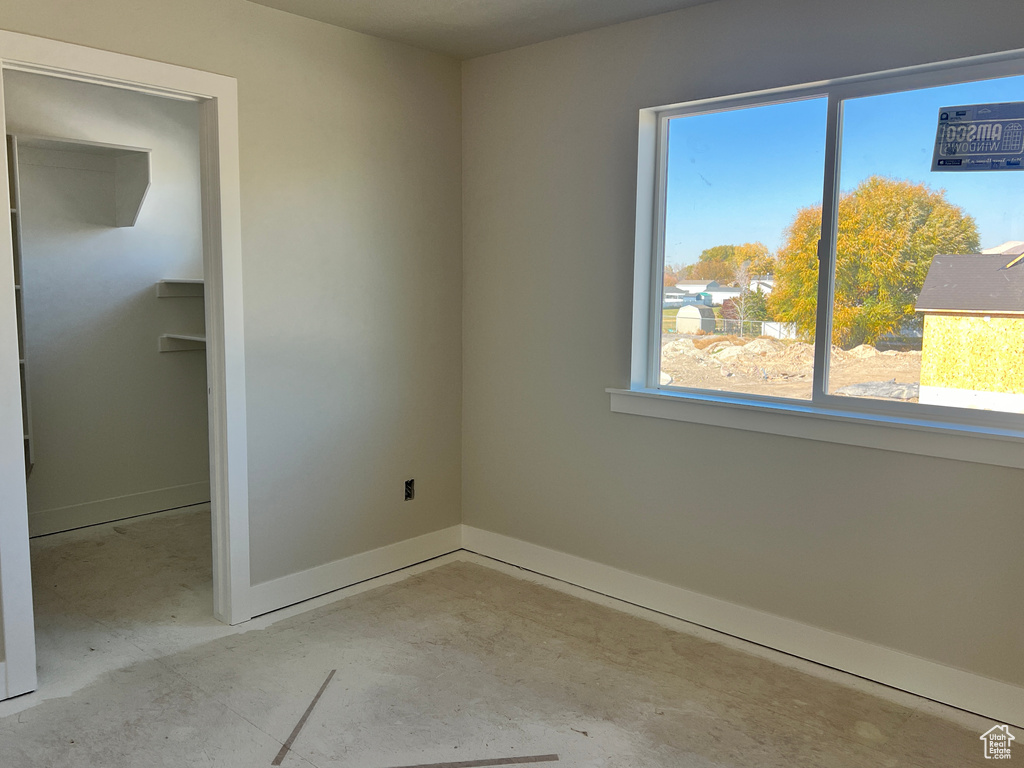 View of unfurnished bedroom