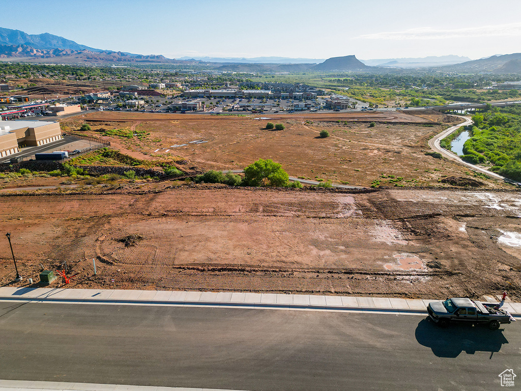 Bird's eye view featuring a mountain view