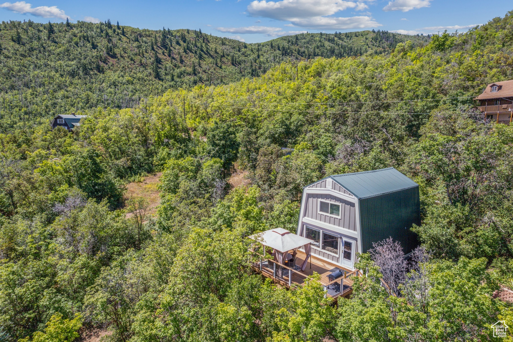 Birds eye view of property