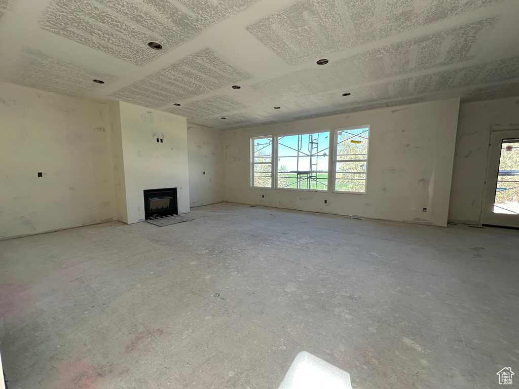 View of unfurnished living room