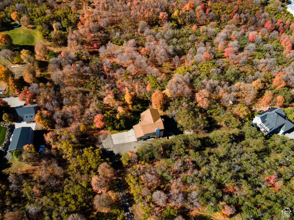 Birds eye view of property