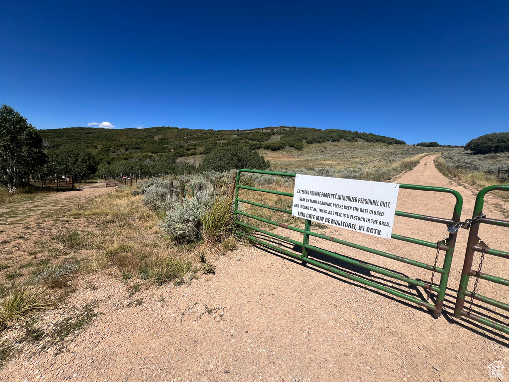 Exterior space featuring a rural view