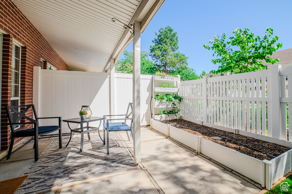 View of patio