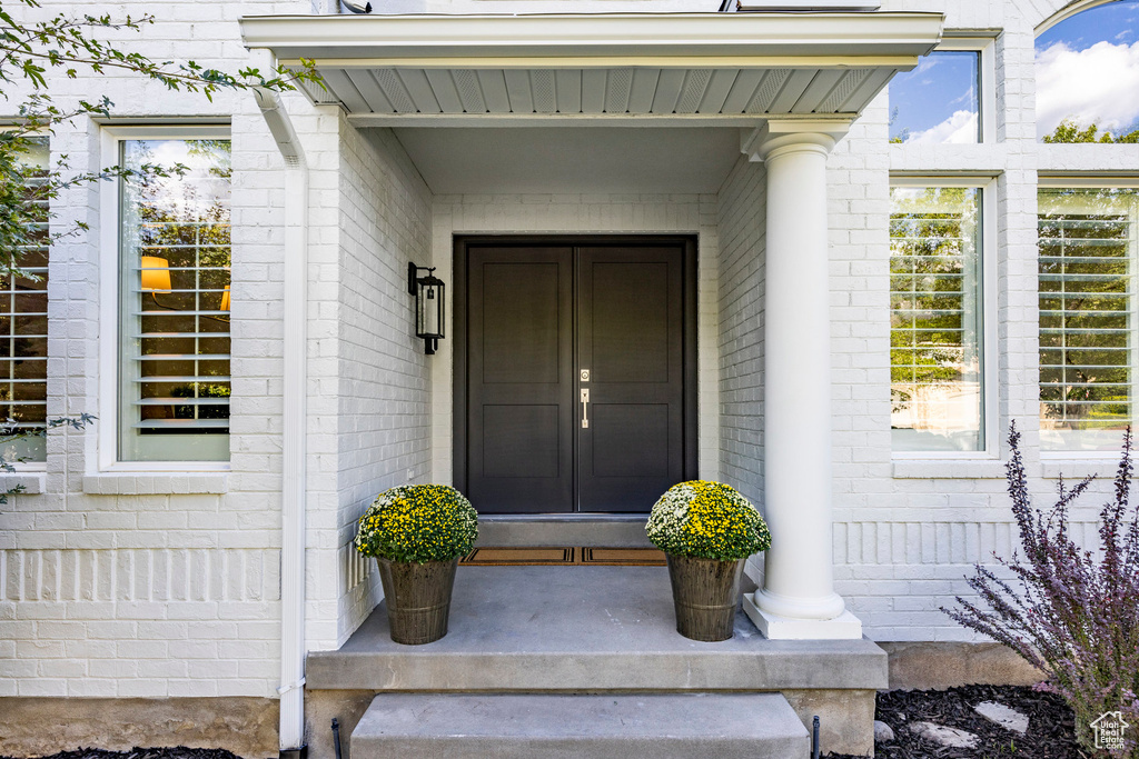 View of entrance to property