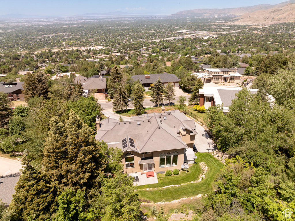 View from above of property