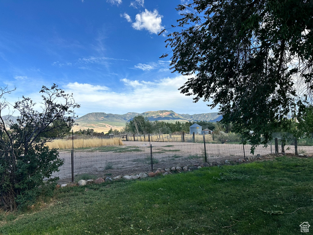 View of water feature featuring a rural view and a mountain view