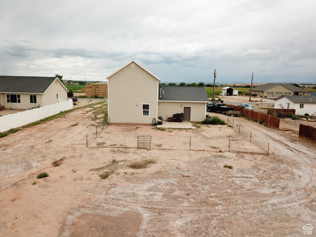 View of rear view of property