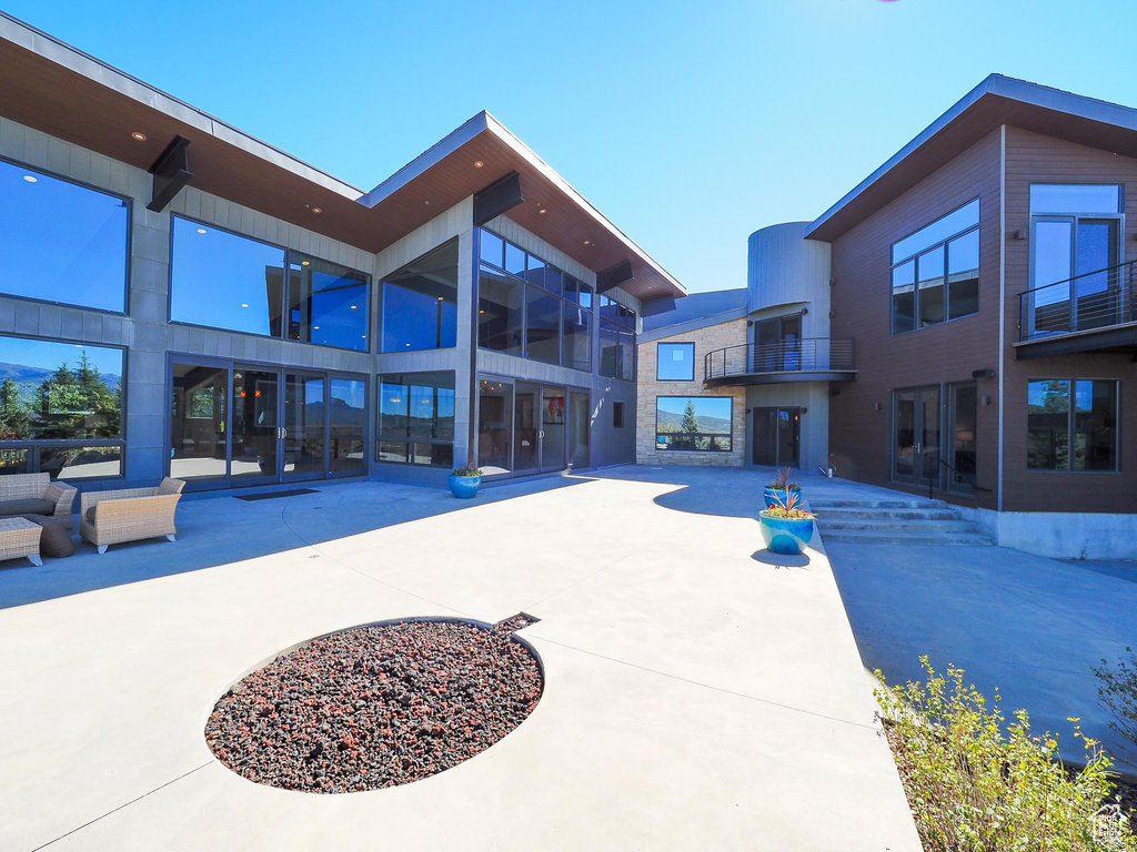 Exterior space featuring a patio