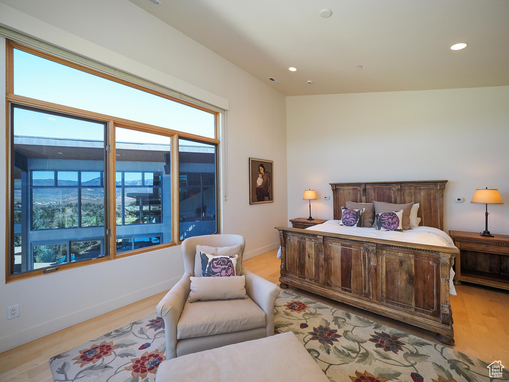 Bedroom featuring light hardwood / wood-style floors