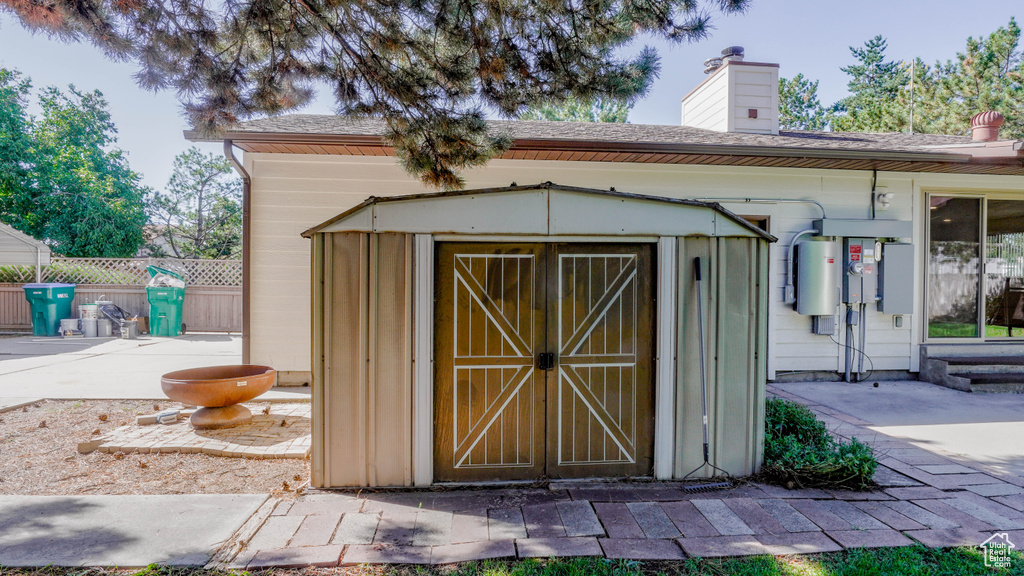 View of outbuilding