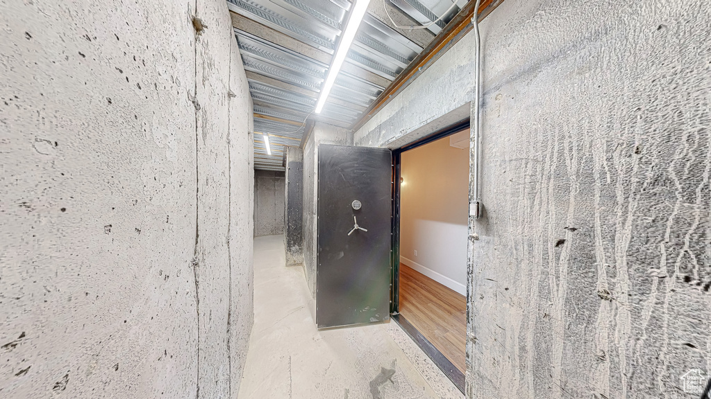 Interior space featuring wood-type flooring