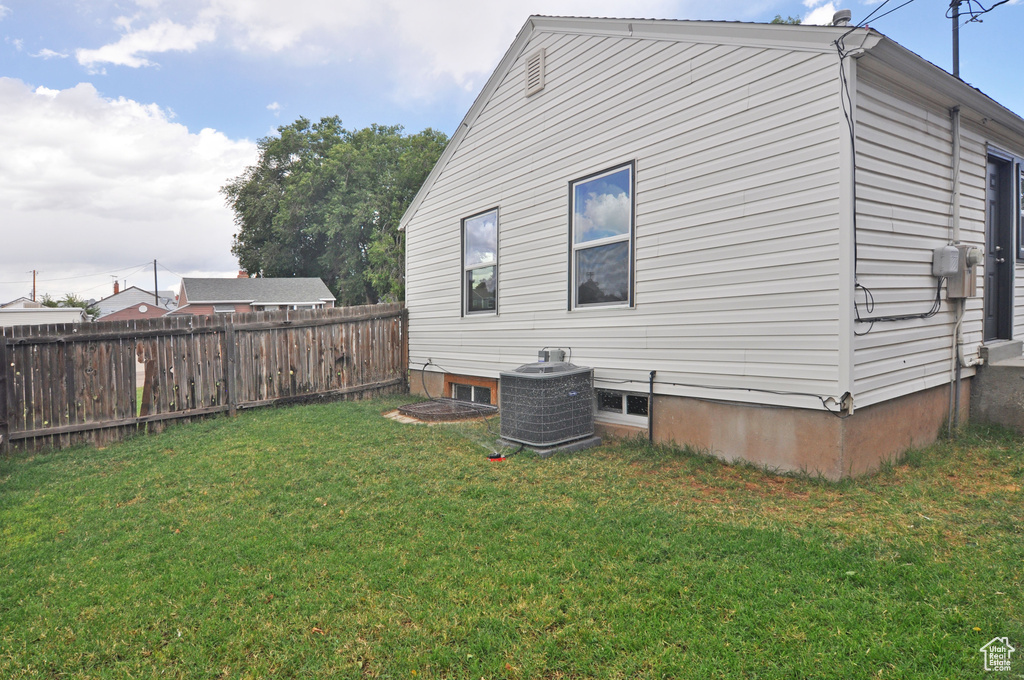 Exterior space featuring central AC unit