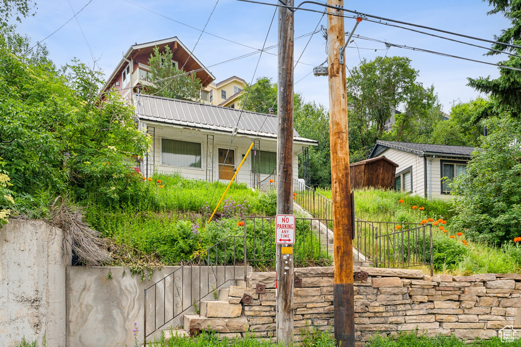 View of back of property