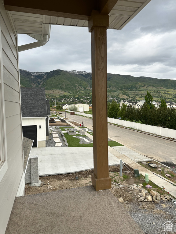 View of mountain background