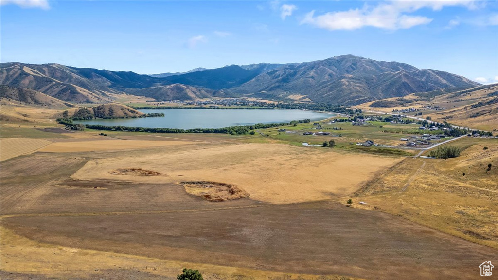 Mountain view with a water view