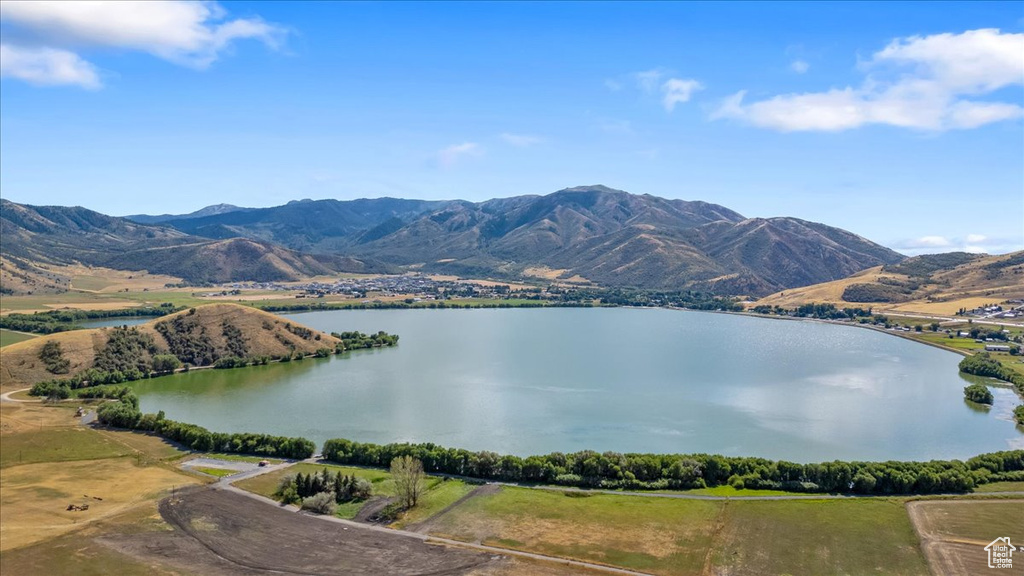 Water view featuring a mountain view