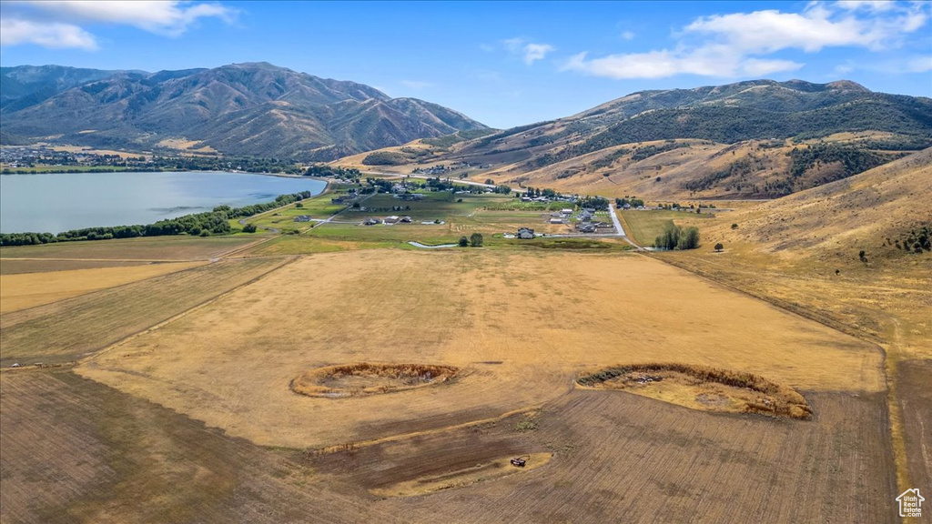 Mountain view with a rural view and a water view