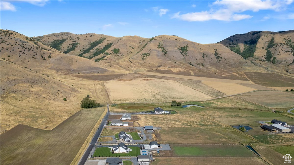 View of mountain feature with a rural view