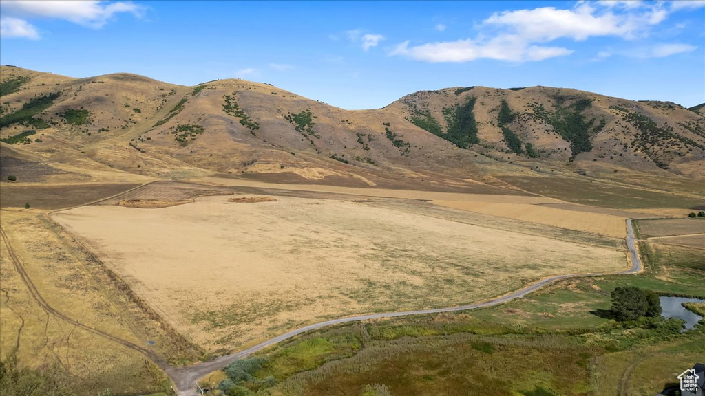 Mountain view featuring a rural view