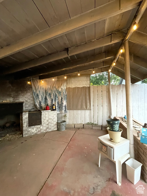 View of patio