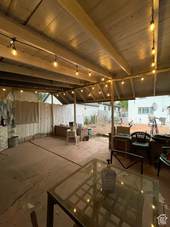 View of patio