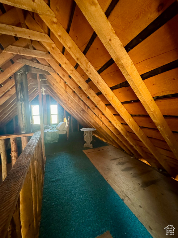 View of attic