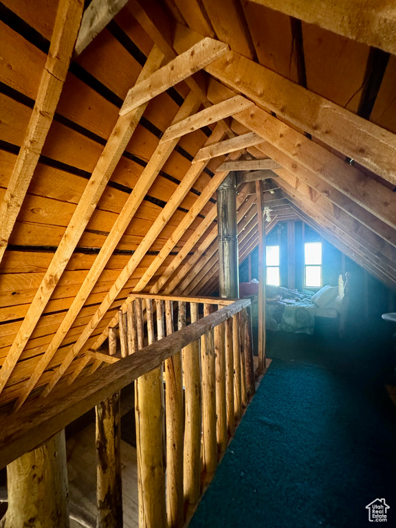 View of attic