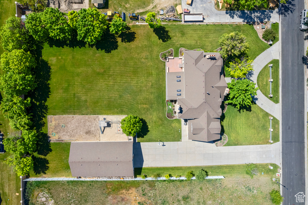 Birds eye view of property