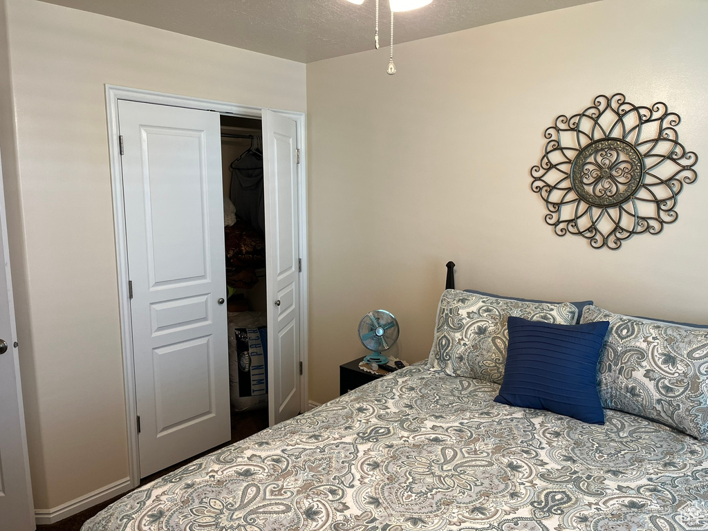 Bedroom featuring a closet