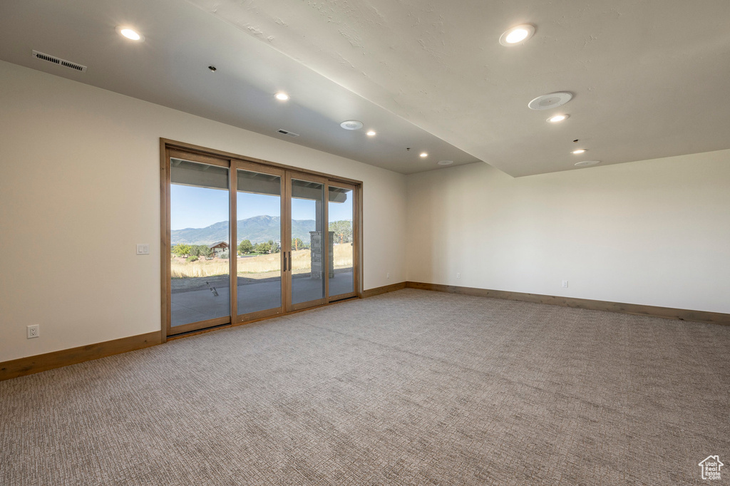 View of carpeted empty room