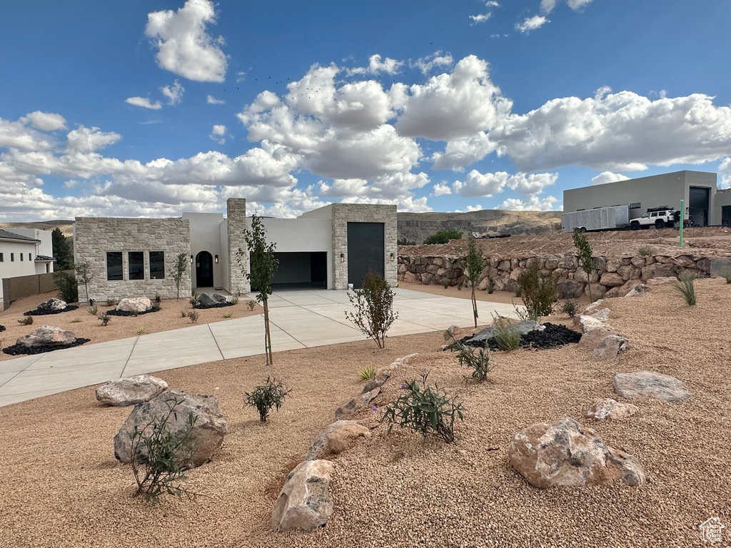 View of adobe home