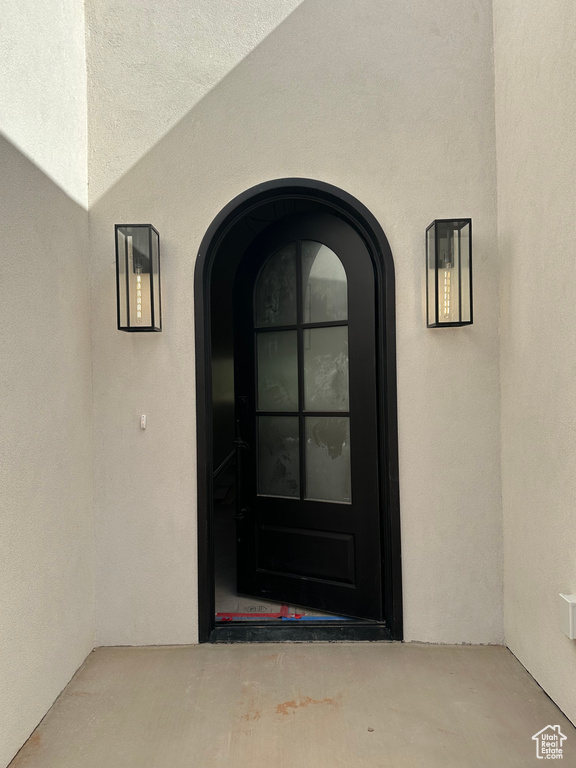 View of exterior entry