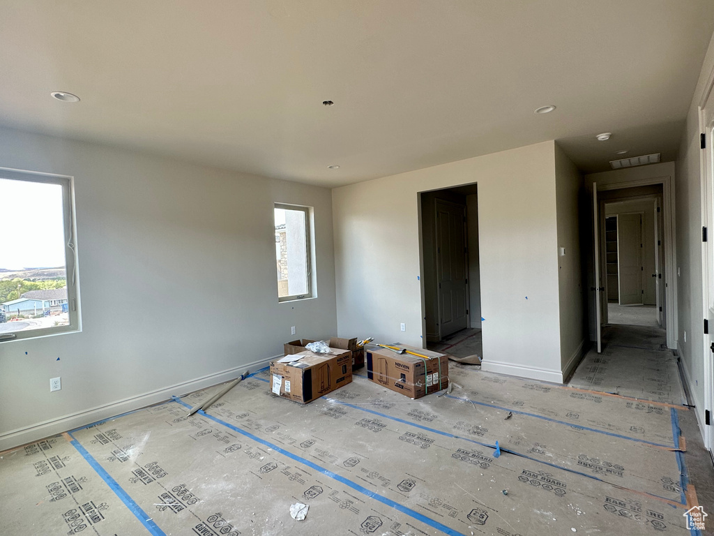 View of unfurnished bedroom