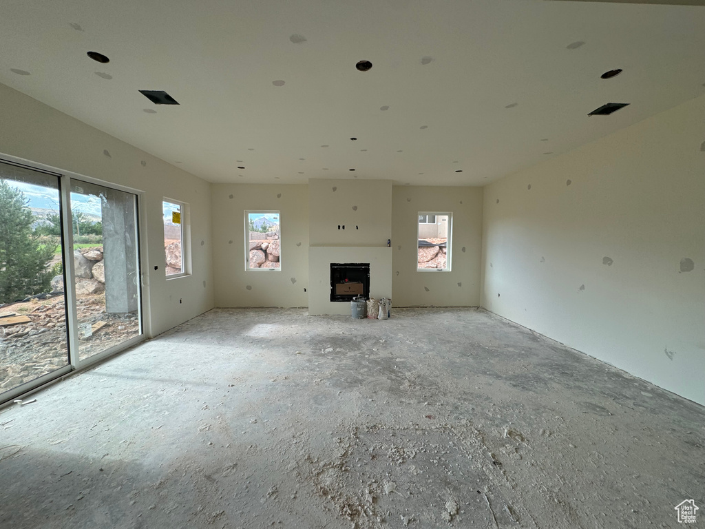 View of unfurnished living room